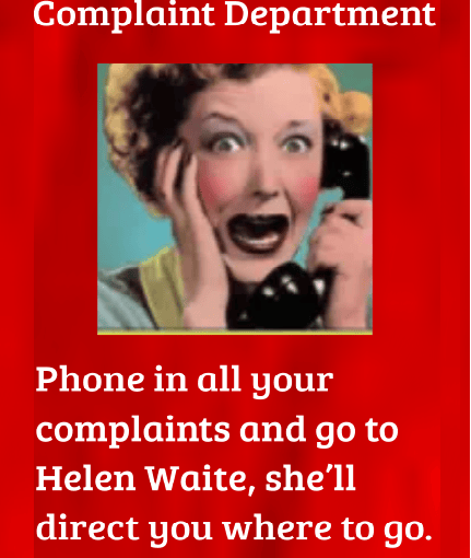 Copmplaint Department